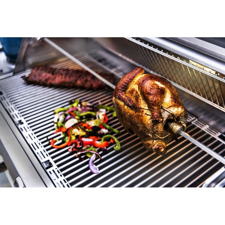 Gas grill rotisserie clearance burner